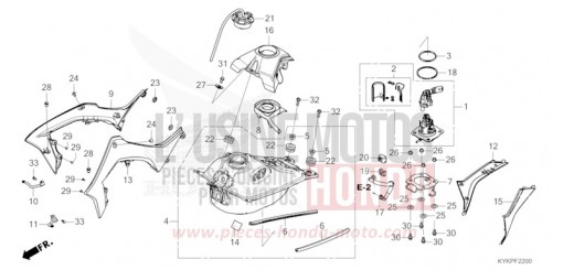 FUEL TANK CRF110FR de 2024